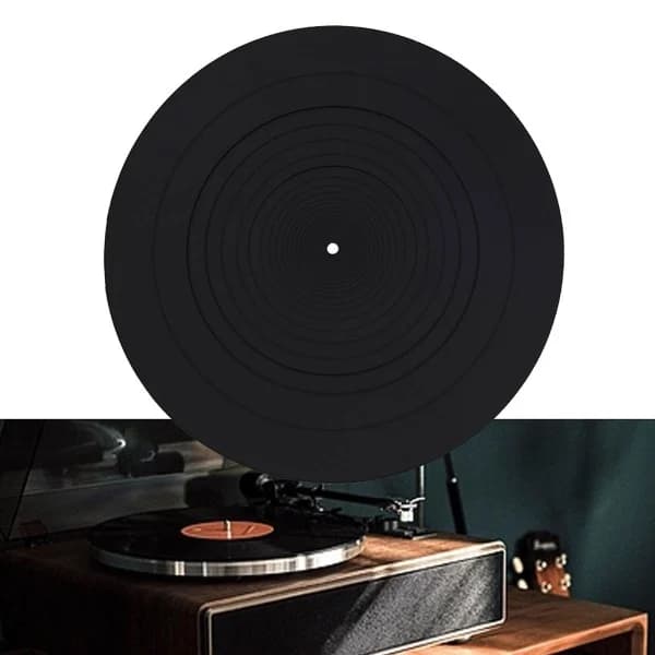 12\" Gummi Silikone Pladetallerkenmåtte til Alle LP Vinyl Pladespillere