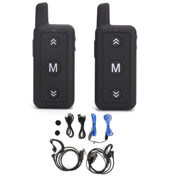 1 par Mini Walkie Talkies Lang rækkevidde Bærbar Tovejsradio til Indkøbscenter Hotel RestaurantV109