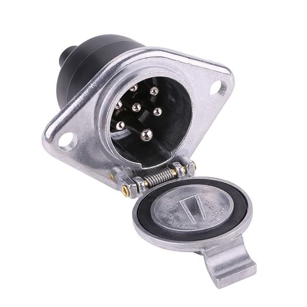 Universal 24V 7-pin Trailer Connector 7-pin Wiring Plug Adapter Socket
