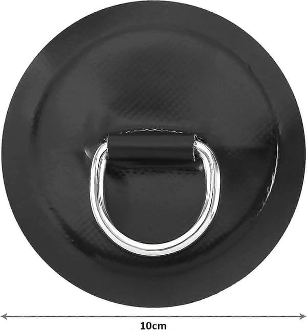 D-ring Patchar för Uppblåsbar Kajak, PVC för Båt, Kanot, Flotte, Kanot, Kajak, Surfbräda, Inget Lim Ingår, 4\" Svart