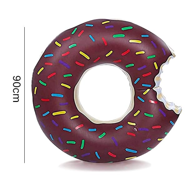 Donut baderinge til voksne og børn, oppustelige donut baderinge til sommer, sommerpool- eller strandlegetøj