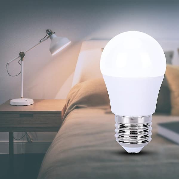 2 stk E27 5W 5000K LED-pære med høy lysstyrke for soverom og stue [DB]