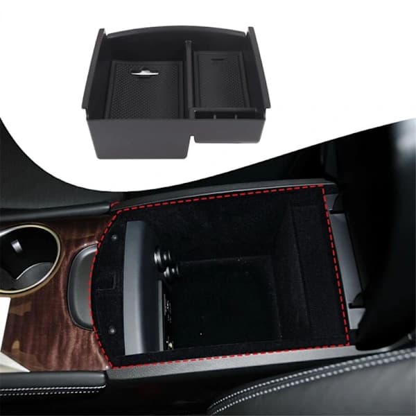 Armrest Storage Box, Center Console Organizer for Q50 2013-2018, Interior Accessories