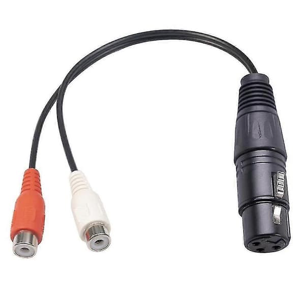 Xlr Til Dobbelt Rca Kabel Xlr Til Rca Y Splitter Kabel 3 Ben Xlr Hun Til 2rca Hun Forstærker Miksning
