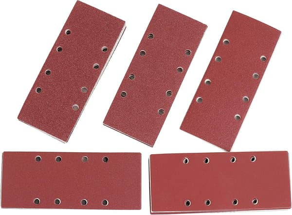 Slibepapir til slibning, 93 mm x 230 mm. Sæt med 35 ark