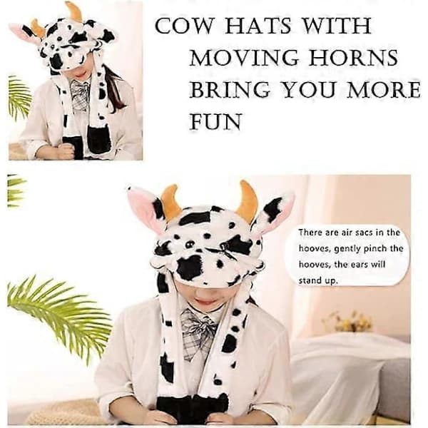 Hoppande öron studsande hatt plysch semester cosplay kostym vit