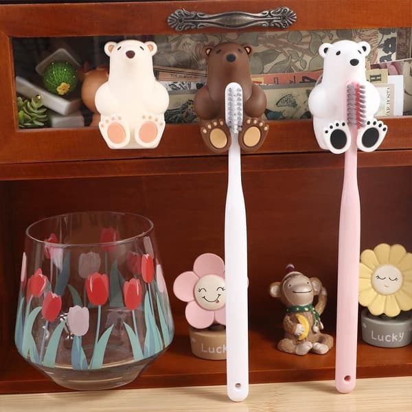 Toothbrush Holder Toothbrush Rack BROWN
