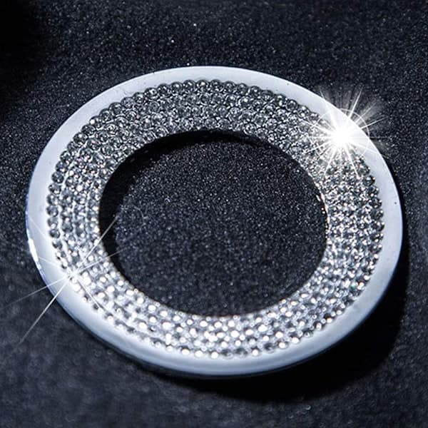 Bling Ratt Logo Kapslar DIY Diamant Kristall Emblém Tillbehör Dé