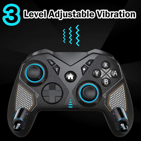 T3 2.4G PC-kontroller, trådlös spelkontroll för Android med Turbo och dubbla motorer, gamepad för Android TV/TV-box