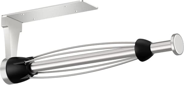 Paper towel holder without drilling with damping effect, self-adhesive or drilled for kitchen