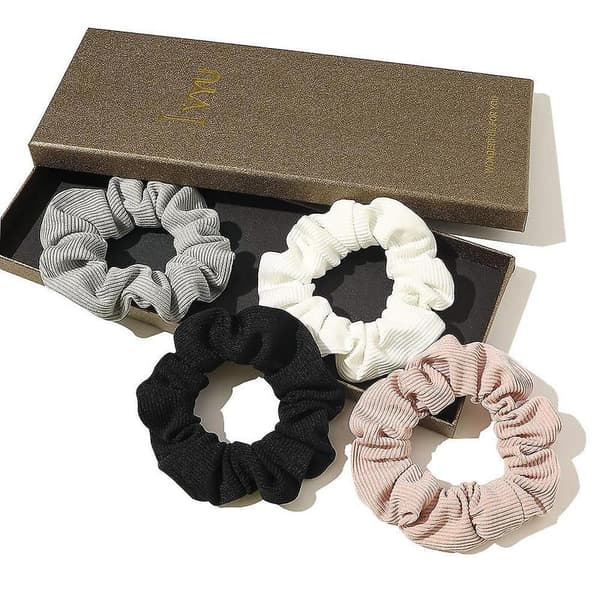 Hårbånd Scrunchies til kvinder og piger, søde hårbånd til tykt krøllet hår, ingen folder, hårtilbehør, bløde reb, hestehale