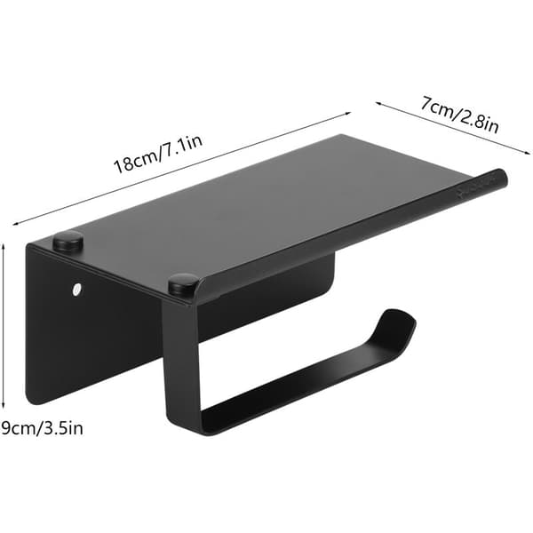 Wall Mounted Space Aluminum Paper Towel Holder, Bathroom Storage Shelf