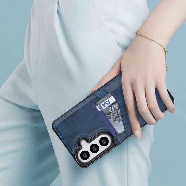 Samsung Galaxy S26 5G Etui med Litchi Læder Kortlomme