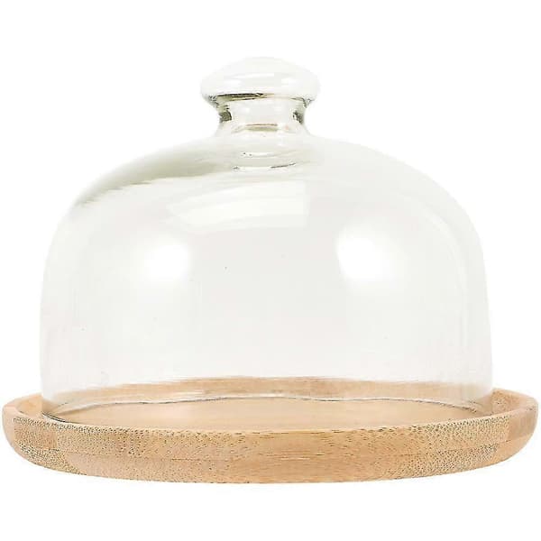 Cake stand with glass dome 20.5X20.5CM Dessert Cheese dome