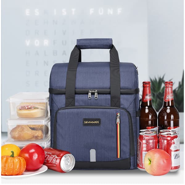 Kjølebag 20L med flere rom / isolert lunsjbag stor / kjølebag