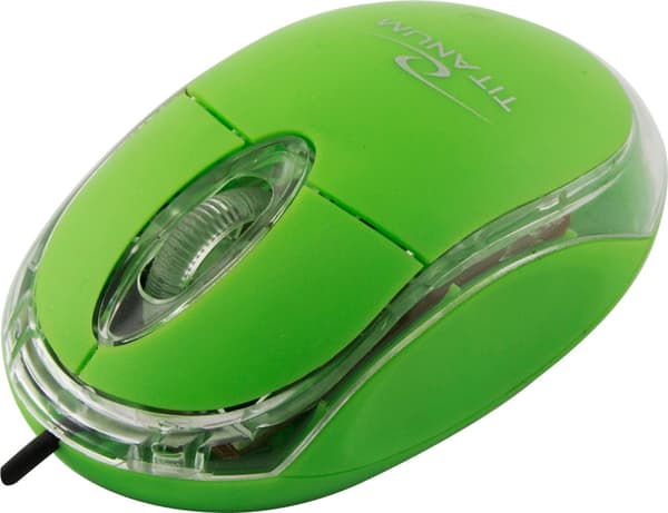 Titanum Raptor 3D langallinen optinen hiiri USB vihreä