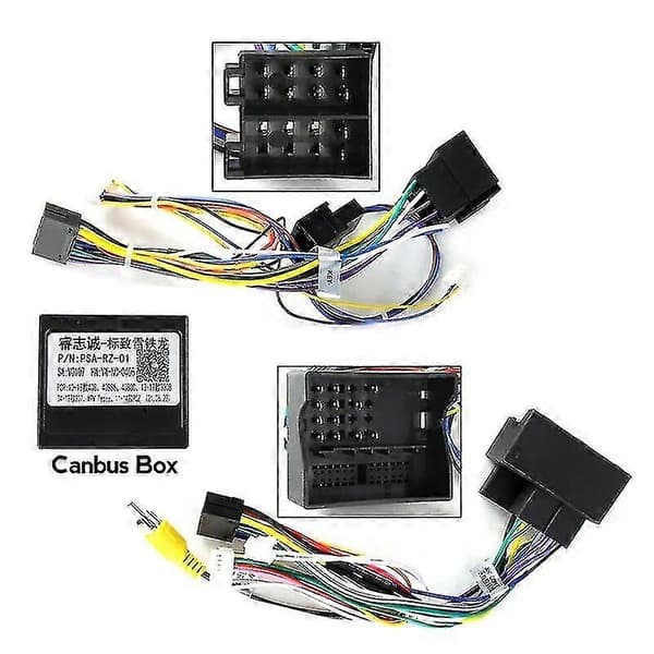 For Peugeot 307 2004 - 2013 Bilradio Dash Panel Ramme Strømkabel Canbus Bilvideokabel Ledninger [db] Kabel Canbus Cable Canbus