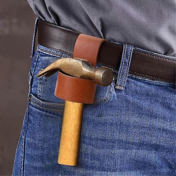 Leather Hammer Holder, Premium Hammer Holder with Belt Loop, Multi-tool Hammer Holder, Small Hammer Axe Holder Leather Sheath