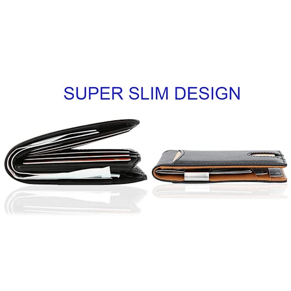 Money Clip Wallet Men Slim Front Pocket RFID Blocking Card Holder Bifold Wallet-XF4-[CO]