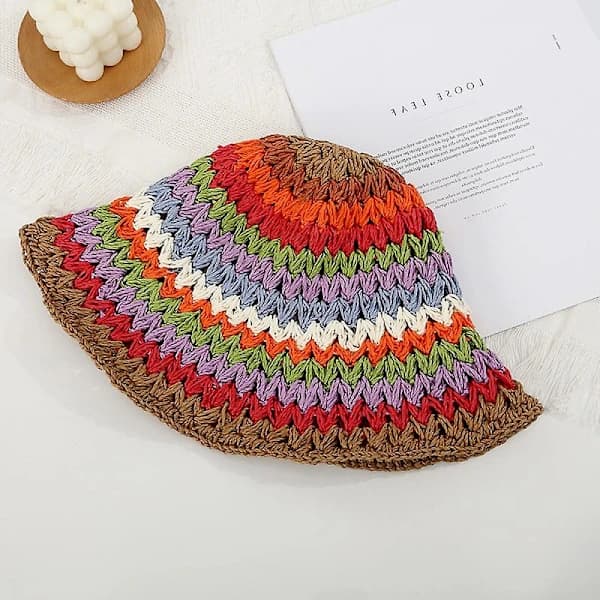 Hat, solhat til kvinder UPF 50+ Letvægts dame, solhat til strand, sommerhat udendørs, mors dags gave til mor og kone (Camisole)