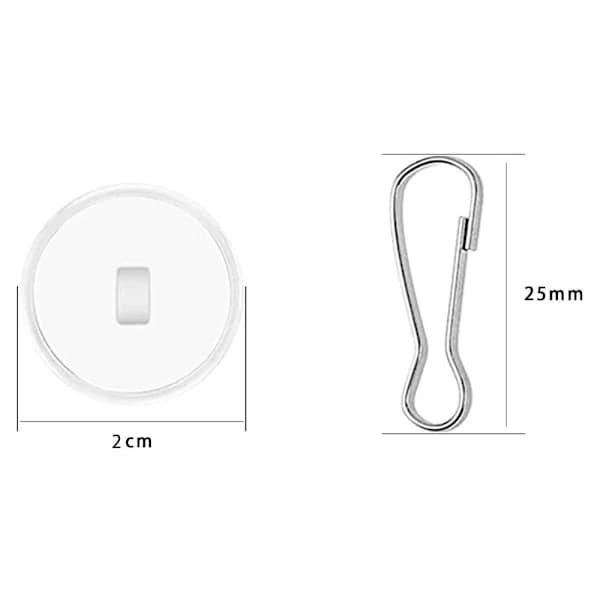 20 kpl 2 cm Läpinäkyviä Itsekiinnittyviä Kattokoukkuja Itsekiinnittyvät Koukut Katto Lipputankokiinnikkeillä