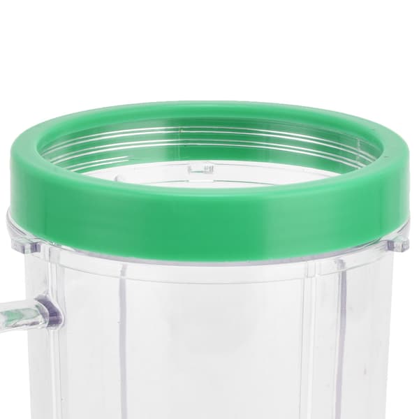 16Oz Blender Cup Replacement with Green Lip Ring, Compatible with MB-1001 250W Blender