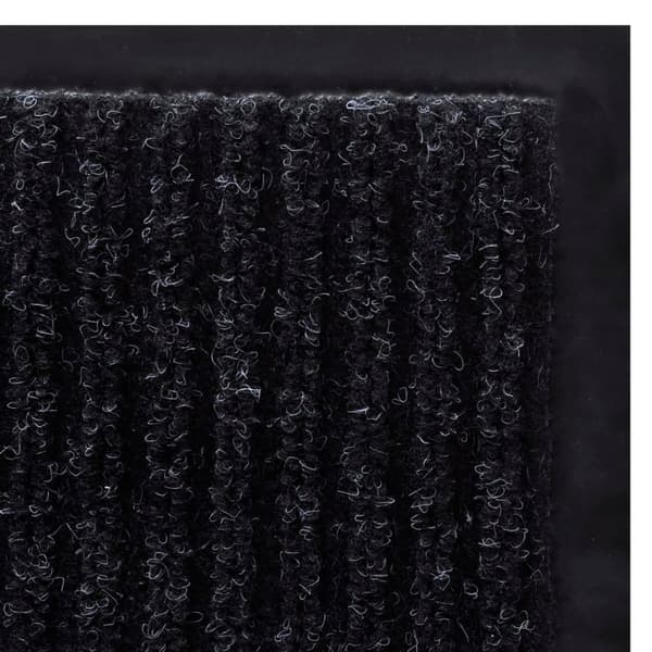 vidaXL Dørmåtte PVC Sort 90 x 120 cm Svart black