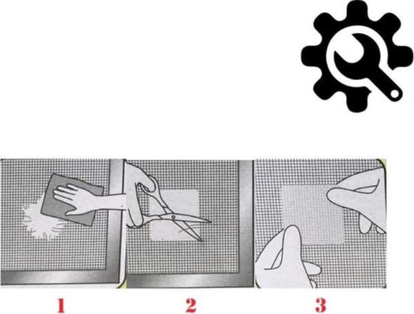 Premium grå selvklebende dørskjermreparasjonslapper – 10 cm x 10 cm, reparer fluenett
