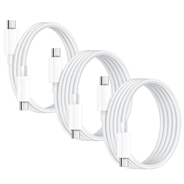 iPhone 15 -latauskaapeli 20W [3 kpl 2M+2M+1M] USB C - USB C -kaapeli PD3.0 QC4.0 pikalataus-FY-