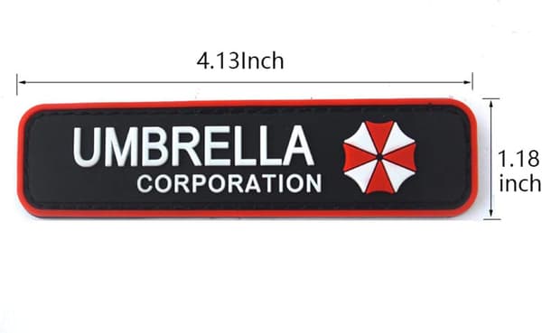 2 stk. Resident Evil Umbrella Corporation PVC-mærker Emblem