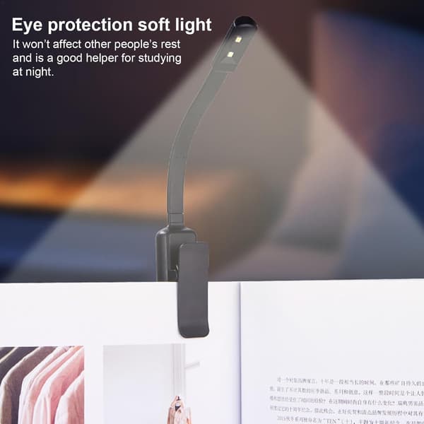 LED Book Light, LED Book Lights with Lamp, Portable Book Light with Clip, Reading Lamp Book Light for Camping, Study