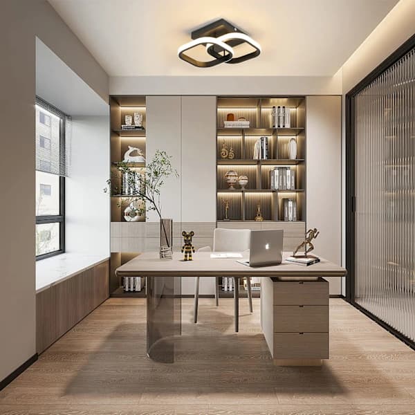 Modern LED Ceiling Light - Square Ceiling Lamp 22W 2300LM for Hallway, Bedroom, Bathroom, Kitchen, Living Room - Warm White Light