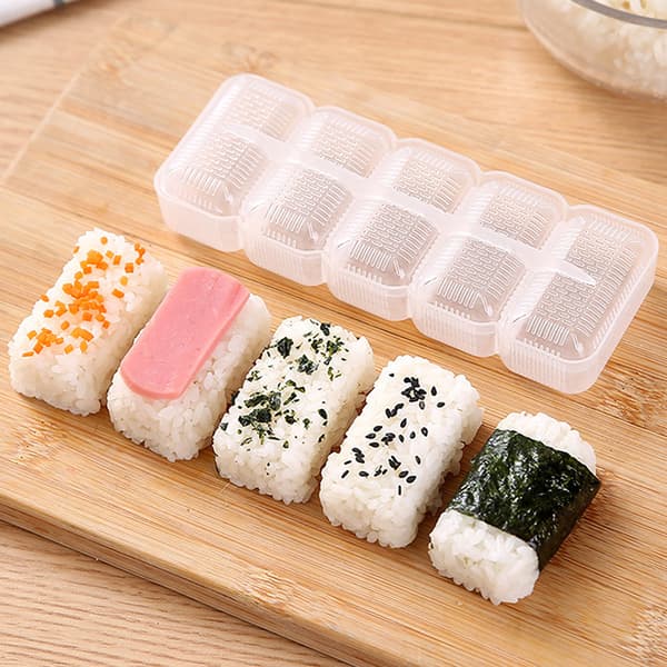 1. Onigiri Sett Sushi Ruller Form Form Bento Form DIY Kjøkken