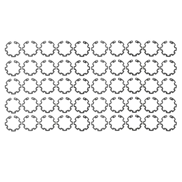 50 stk 1,3 mm AC-kompressorkoblingsfjederring Sort jern Præcis pasform til 10S AC-kompressorkoblingsaksel[CO]