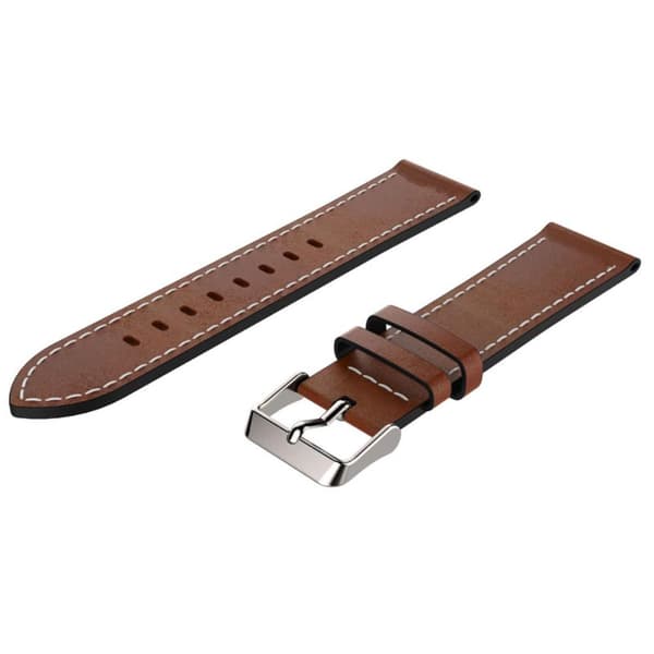 Læderrem til Withings ScanWatch 42mm - Flere farver Brun Brun brown