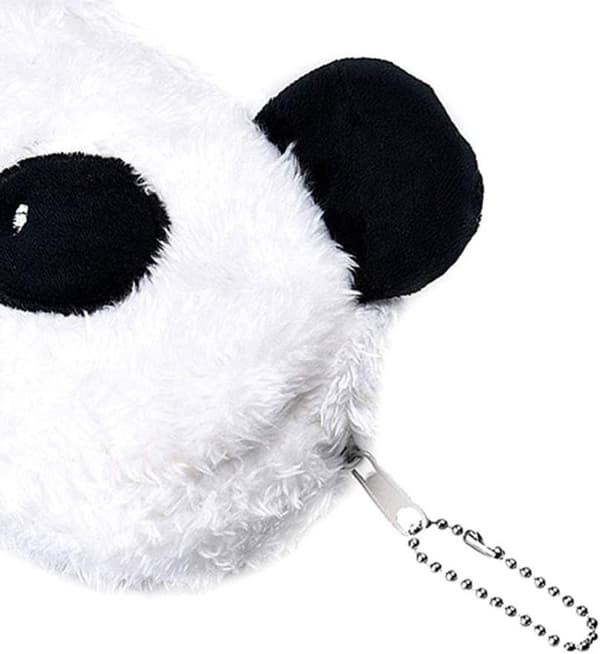 Söt Panda Pennfodral Tecknad Panda Pennväskor Plysch Studenter Pennväskor Bärbar Pennfodral Chic Växelficka för Elever Personal Flickan Användning
