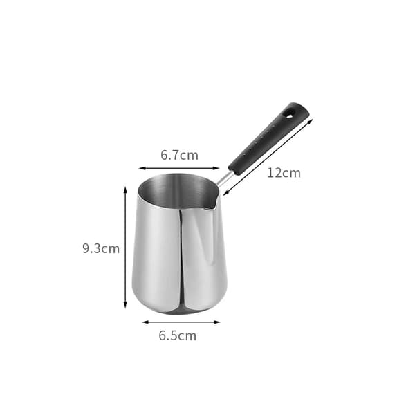 Mælkesmørvarmer, tyrkisk kaffekande, chokoladesmeltepande, kaffebrygger til ahornsirup