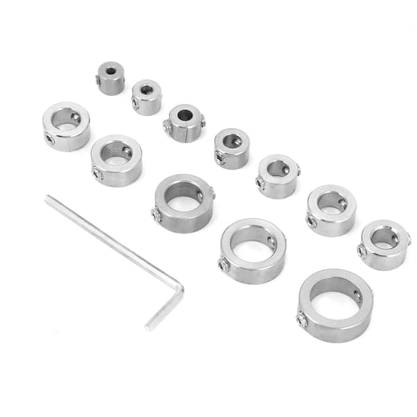 Stainless Steel Drill Bit Set 12 Pcs 3-16mm Depth Stop Collar