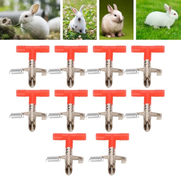 Rabbit Automatic Nipple Drinkers 10 PCS Poultry Drinking Water Accessories