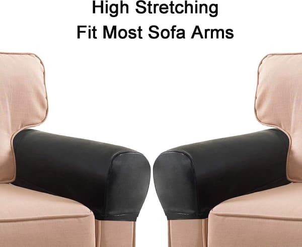 Armstödsöverdrag - Läder - för - Soffa - Skyddande - Överdrag - Armstöd - Halkfritt - Fåtöljer - Stretchöverdrag - Soffmöbler
