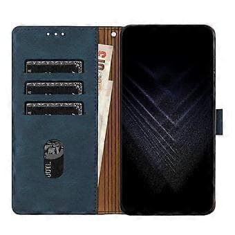 Compatible with Motorola Moto G32 Wallet Case PU Leather Card Case with Practical Stand Function - Blue Blue