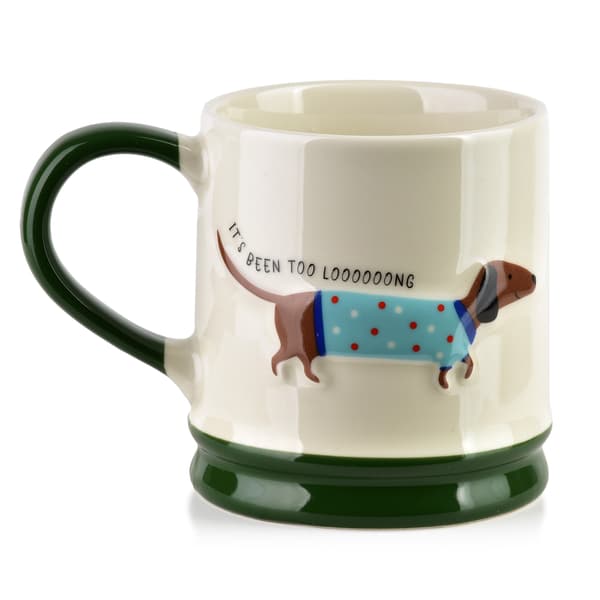 Porslinsmugg AFFEKDESIGN DOXIE 320 ml 8 x 12,3 x 9,2 cm Vit/Svart 1 st
