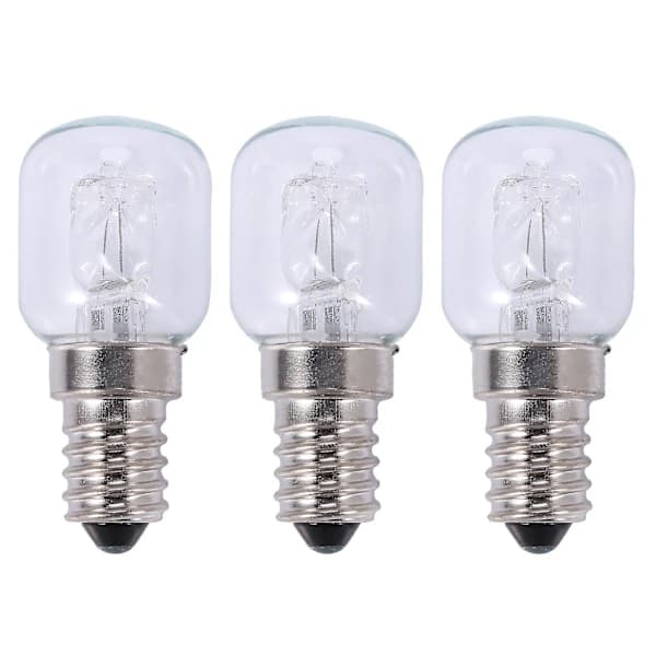 {PL}3x E14 Høytemperaturslampe 500 Grader 25w Halogen Boble Ovnslyspære E14 250v 25w Kvartsglødelampe