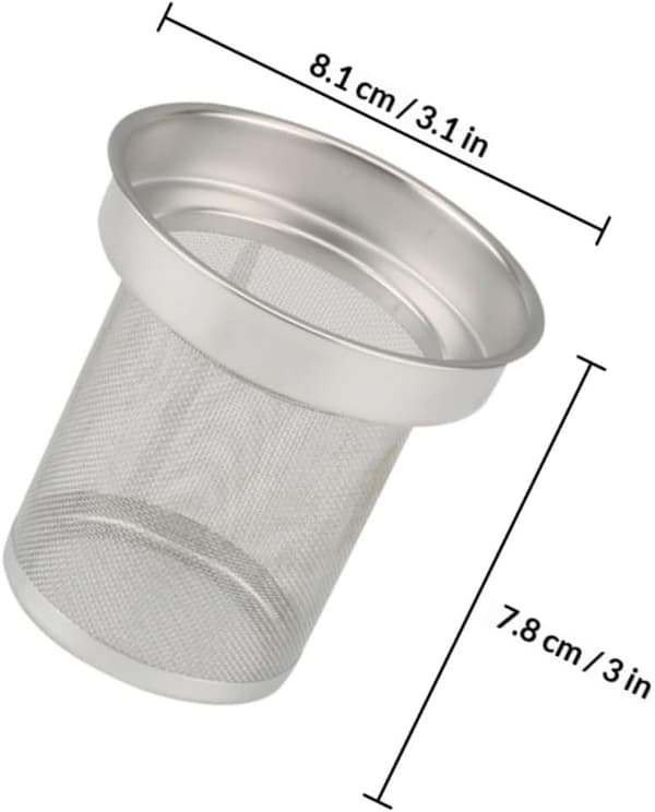 Tekande Infuser Tefilter Rustfrit Stål Net Genanvendeligt Bryg Te til Familie og Venner Hjemmebrug