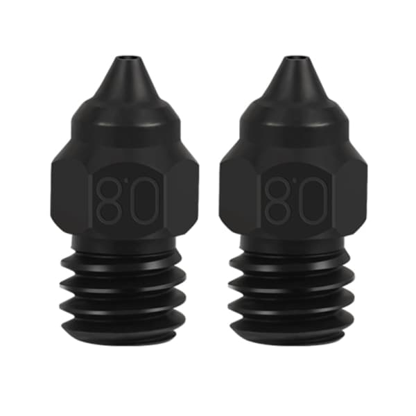 Herdet Stål 0.2 0.4 0.6 0.8 3D-skriverdyse for Ender3 5Pro/ Ender3V2/CR6SE/CR10 Printdyser 2 stk