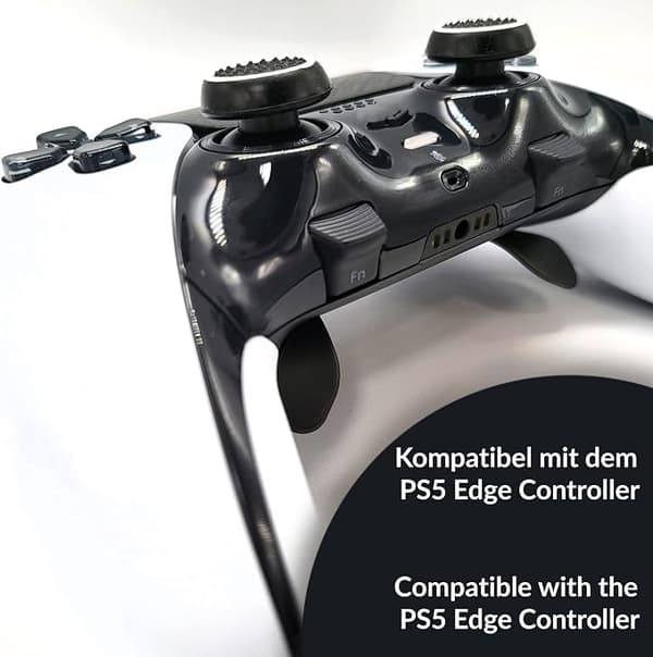 8x svart og hvit tommelgrepbeskyttelse tilbehørssett XBOX One Series X S Switch Pro-kontroller PS5 PS4-kontroller spakbeskyttelse tilbehør sikting