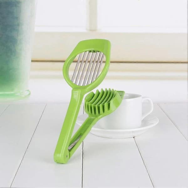 Egg Slicer Mushroom Tomato Fruit Slicer with Long Handle Slicer with ABS Alloy Stainless Steel Blades Multifunctional Kitchen Accessories Cooking Tools