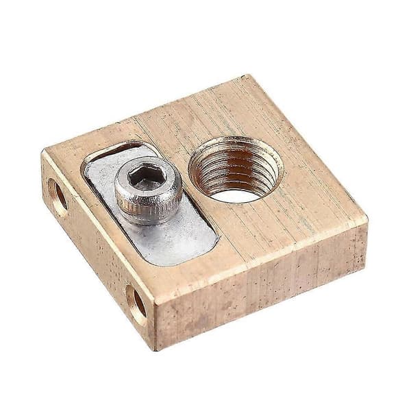 UM3 M6*0.75 Gjenge Messing Kobber Varmeblokk 4mm for 3D-skriver