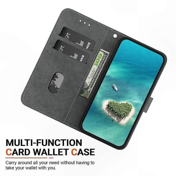 Mönstertryckt läderplånboksfodral för Galaxy A16 5G 4G, Anti-Drop Telefonskydd (Magnolia)