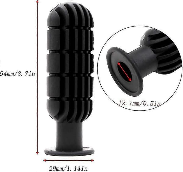 Foosball Handle with Non-Slip Design Tabletop Accessories 8 Pcs Black